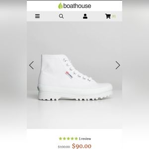 Superga High-Top Sneakers Brand New - Size 6